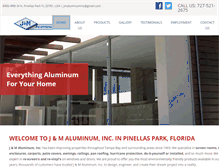 Tablet Screenshot of jm-aluminum.com
